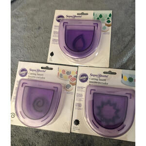 Wilton Sugar Sheets! Cutting Insert Set of 3